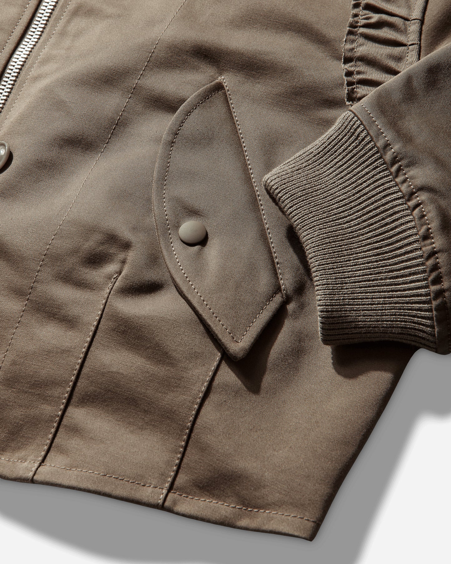 Our Legacy Wmns Frill Bomber Kharkee Double Weave Sateen Coats and Jackets Bomber Jackets W2261FK 001