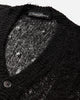 Our Legacy Academy Cardigan Black Ragged Open Linen Knitwears Cardigans M2263AB 001