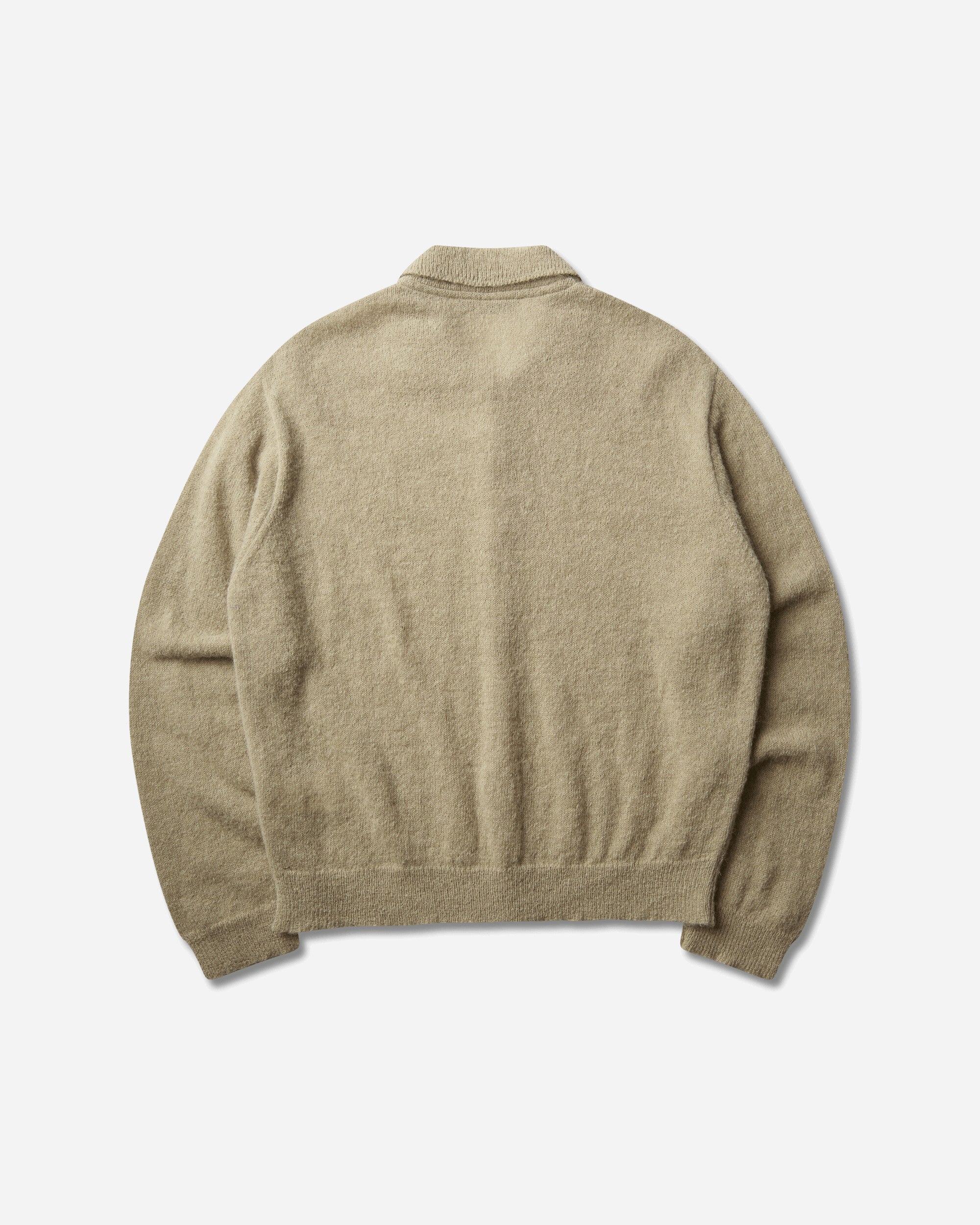 Our Legacy Evening Polo Soft Sage Fuzzy Alpaca Knitwears Cardigans M4263ES 001