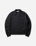 Our Legacy Evening Polo Charcoal Melange Fuzzy Alpaca Knitwears Cardigans M2263EC 001