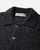 Our Legacy Evening Polo Charcoal Melange Fuzzy Alpaca Knitwears Cardigans M2263EC 001