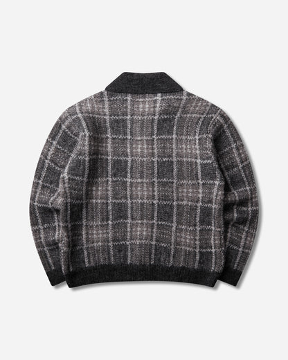 Our Legacy Evening Polo Grand Check Fuzzy Alpaca Knitwears Cardigans M4263EG 001