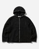Our Legacy Full Zip Hood Black Hairy Wool Knitwears Cardigans M4243FBH 001