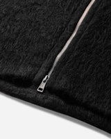 Our Legacy Full Zip Hood Black Hairy Wool Knitwears Cardigans M4243FBH 001
