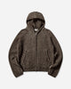 Our Legacy Level Hood Vanise Brown Stripe Isels Wool Knitwears Cardigans M4253LV 001