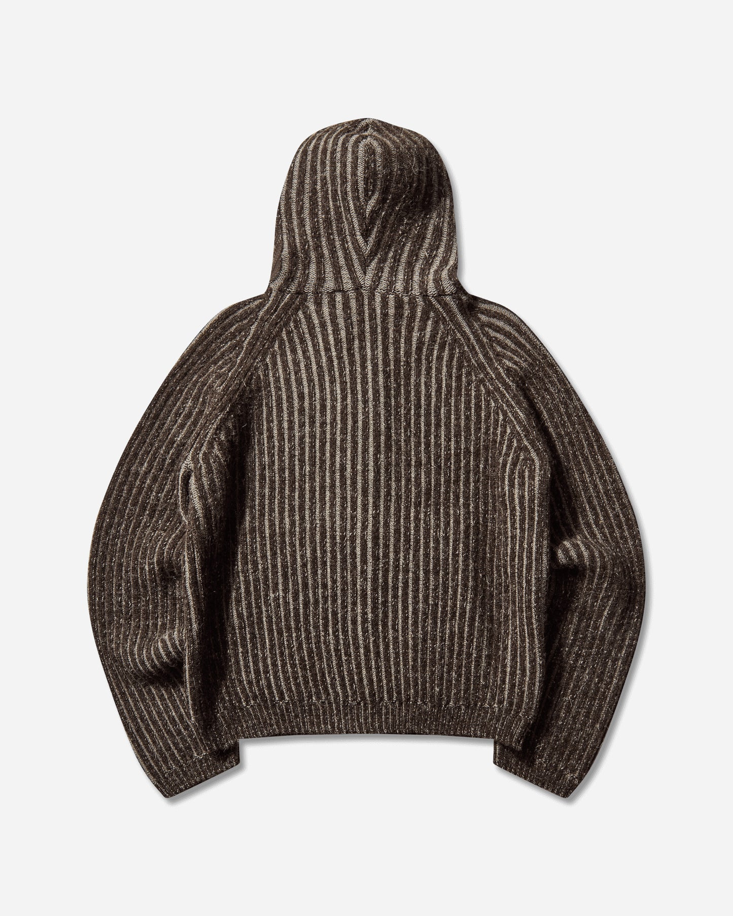 Our Legacy Level Hood Vanise Brown Stripe Isels Wool Knitwears Cardigans M4253LV 001