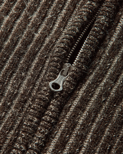 Our Legacy Level Hood Vanise Brown Stripe Isels Wool Knitwears Cardigans M4253LV 001