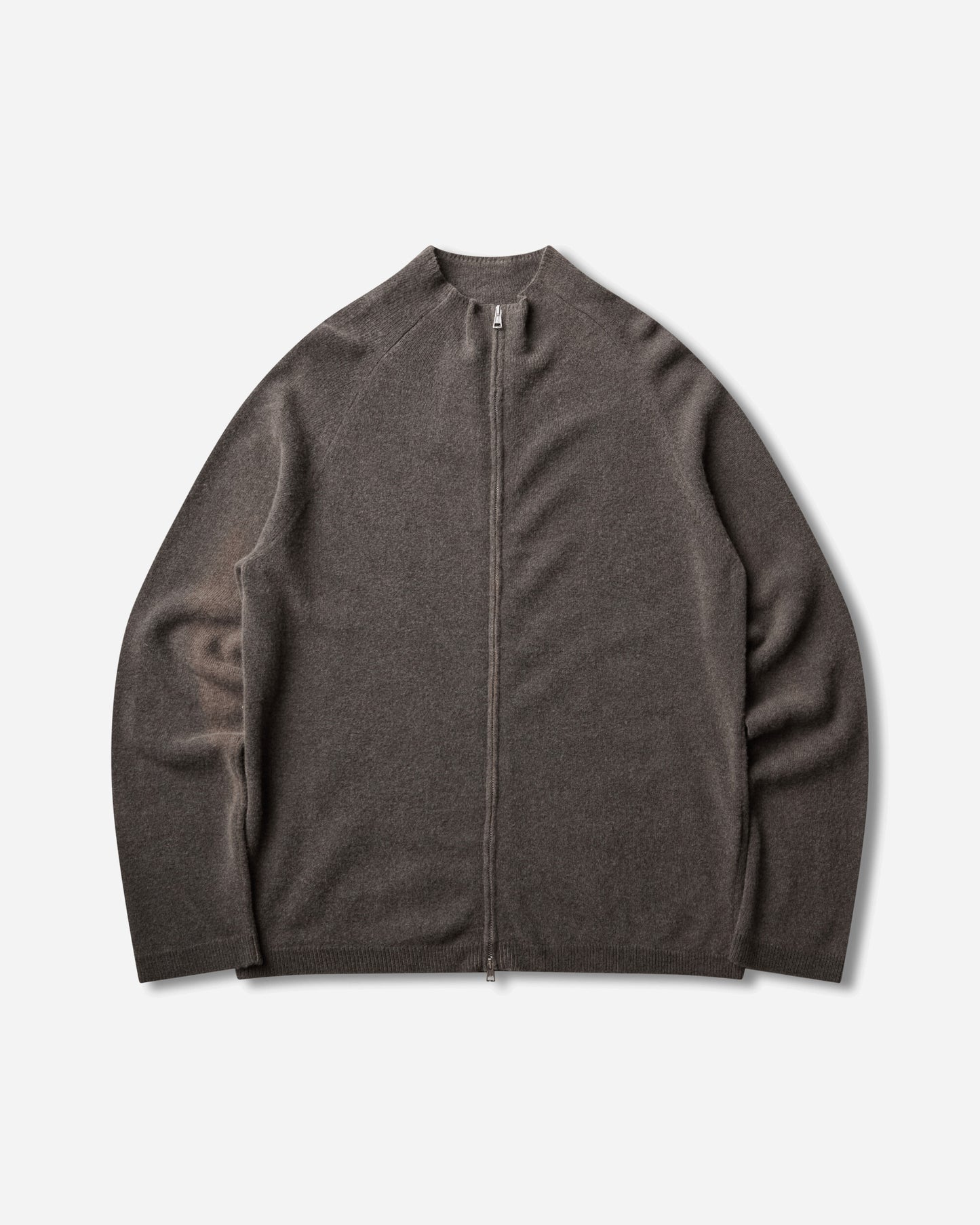 Our Legacy Line Zip Cardigan Mud Spray Dye Cherub Wool Knitwears Cardigans M4263LM 001