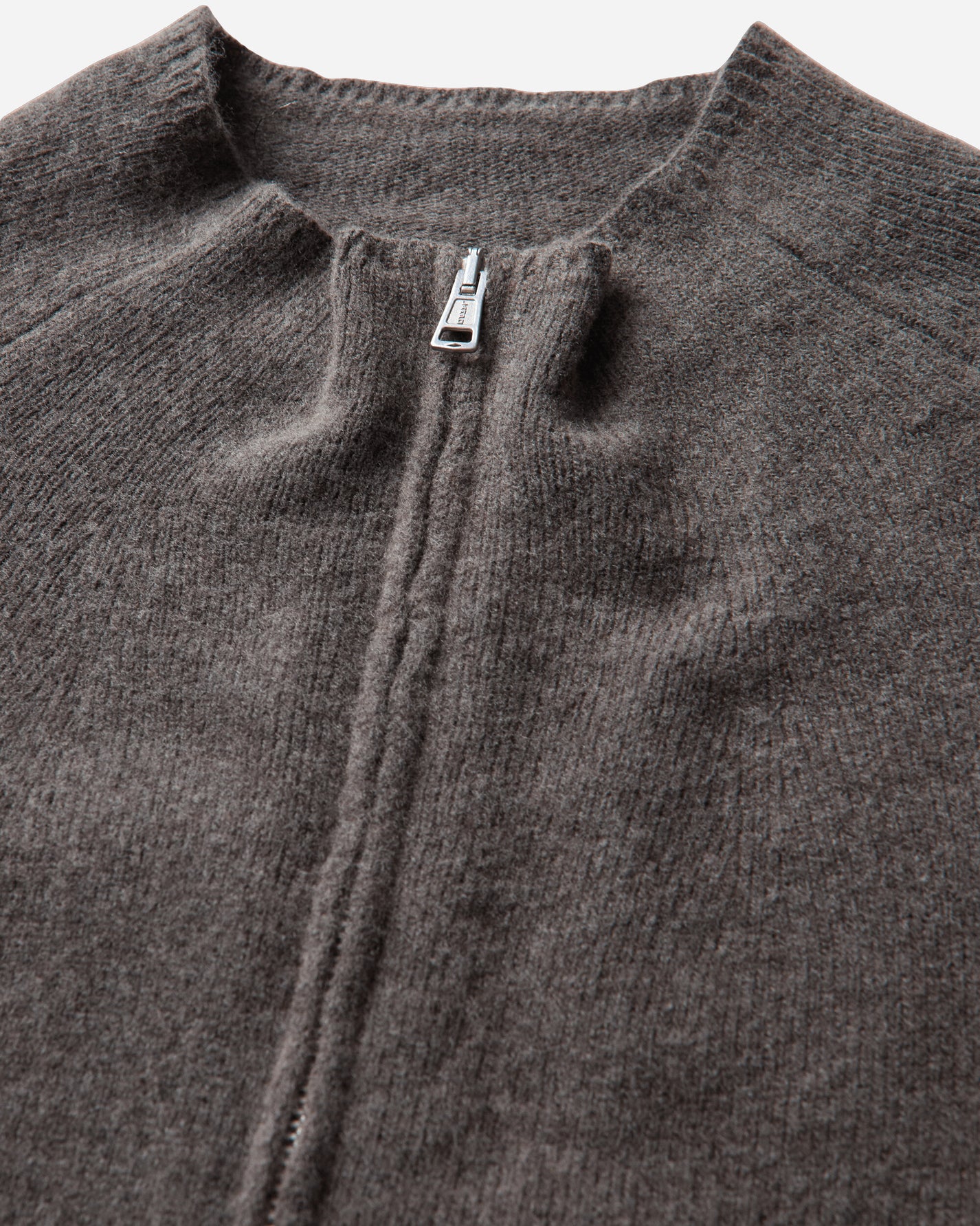 Our Legacy Line Zip Cardigan Mud Spray Dye Cherub Wool Knitwears Cardigans M4263LM 001