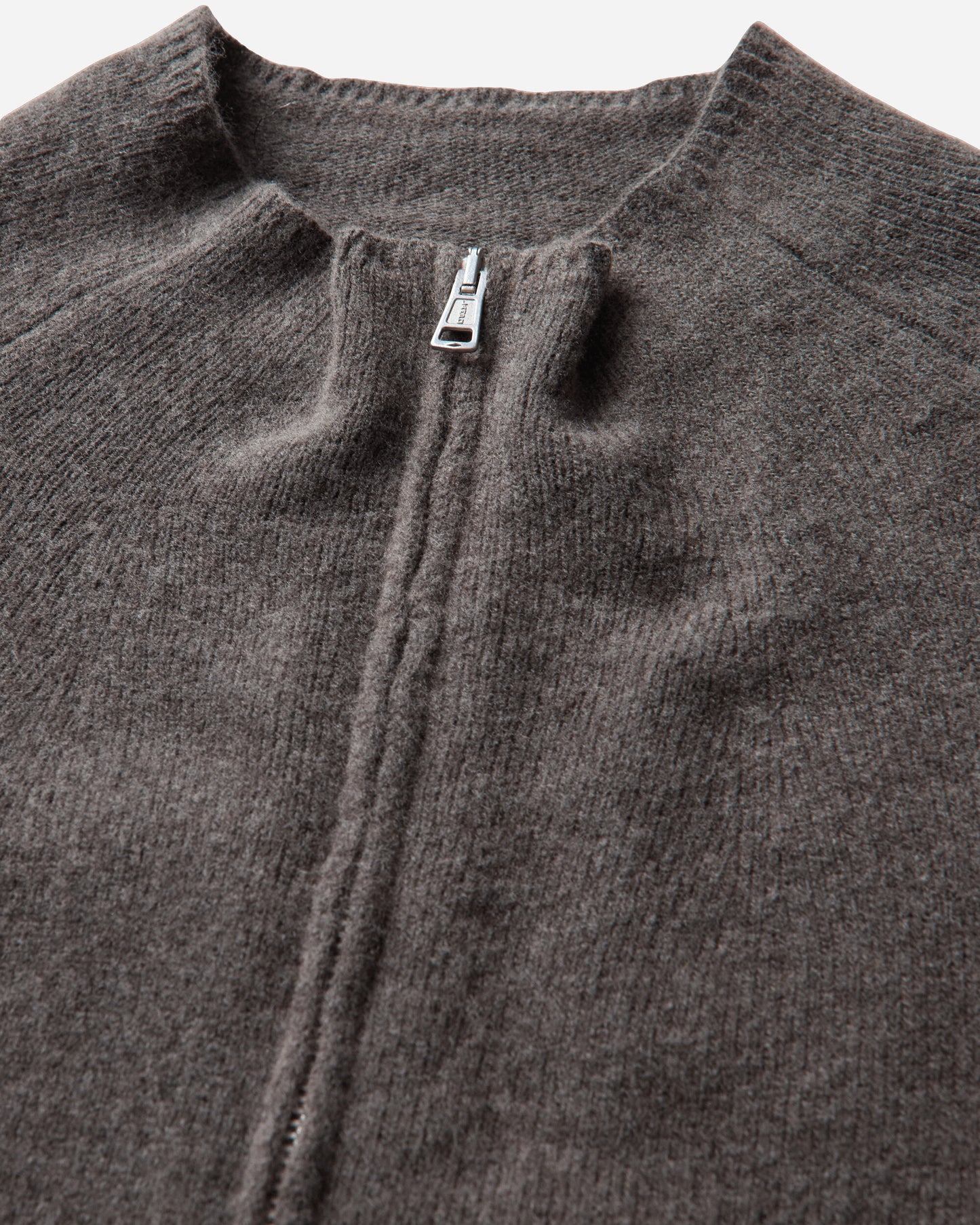 Our Legacy Line Zip Cardigan Mud Spray Dye Cherub Wool Knitwears Cardigans M4263LM 001