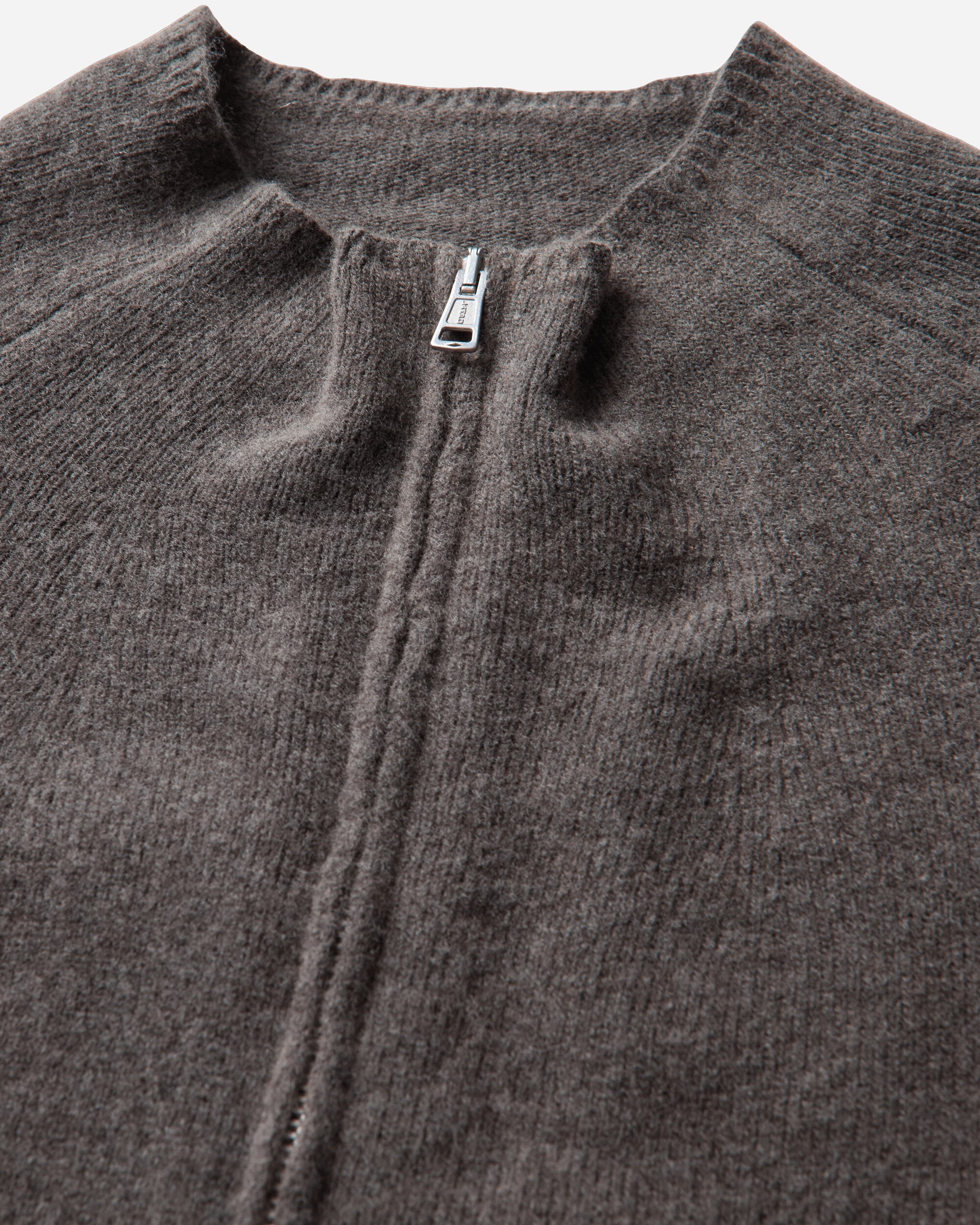 Our Legacy Line Zip Cardigan Mud Spray Dye Cherub Wool Knitwears Cardigans M4263LM 001