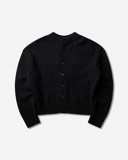 Our Legacy Pitch Cardigan Slub Twisted Black Wool Knitwears Cardigans M4263PS 001