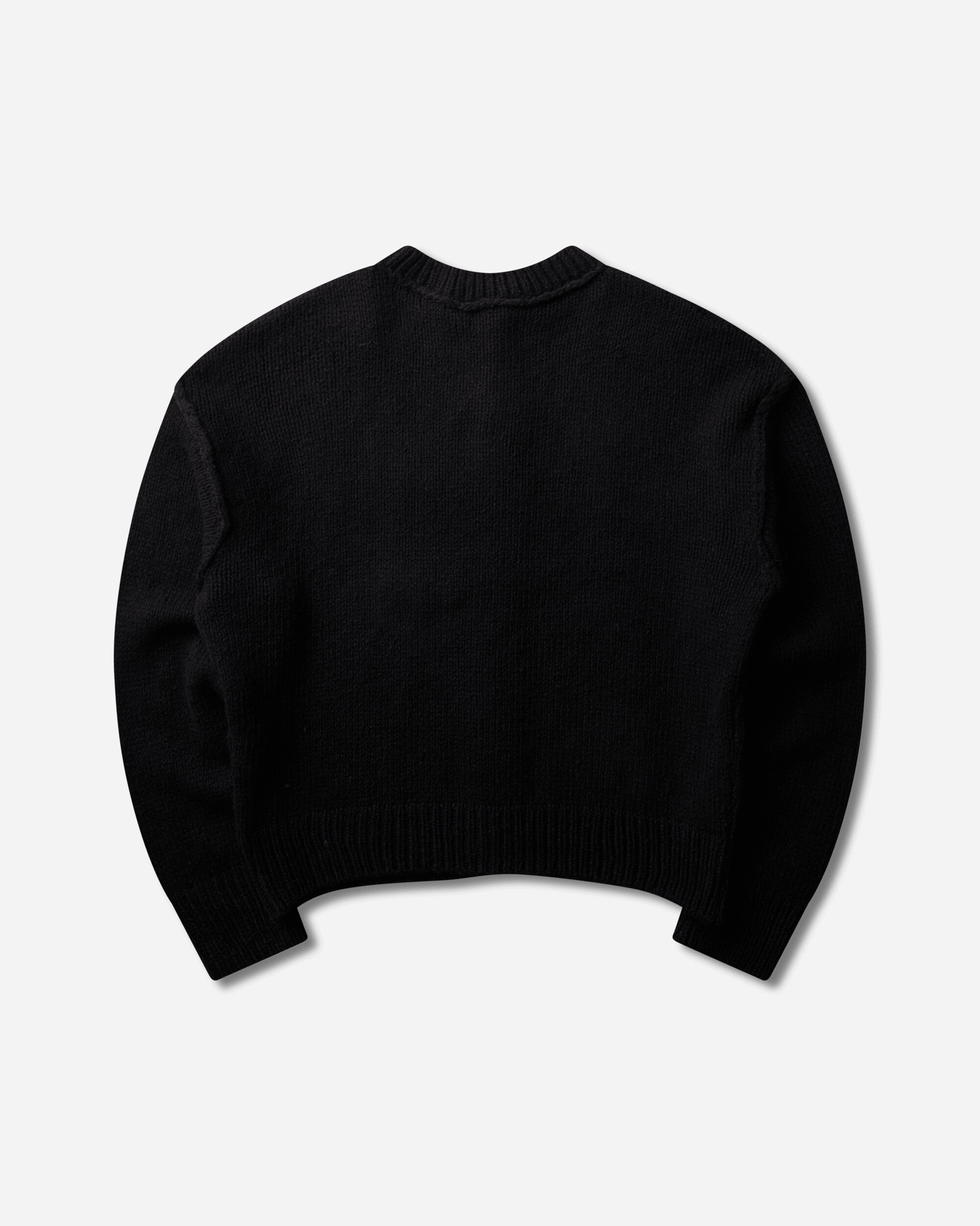 Our Legacy Pitch Cardigan Slub Twisted Black Wool Knitwears Cardigans M4263PS 001