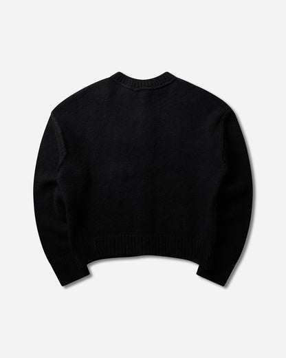 Our Legacy Pitch Cardigan Slub Twisted Black Wool Knitwears Cardigans M4263PS 001