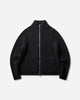 Our Legacy Ultra Zip Funnel Charcoal Dry Merino Wool Knitwears Cardigans M4263UC 001