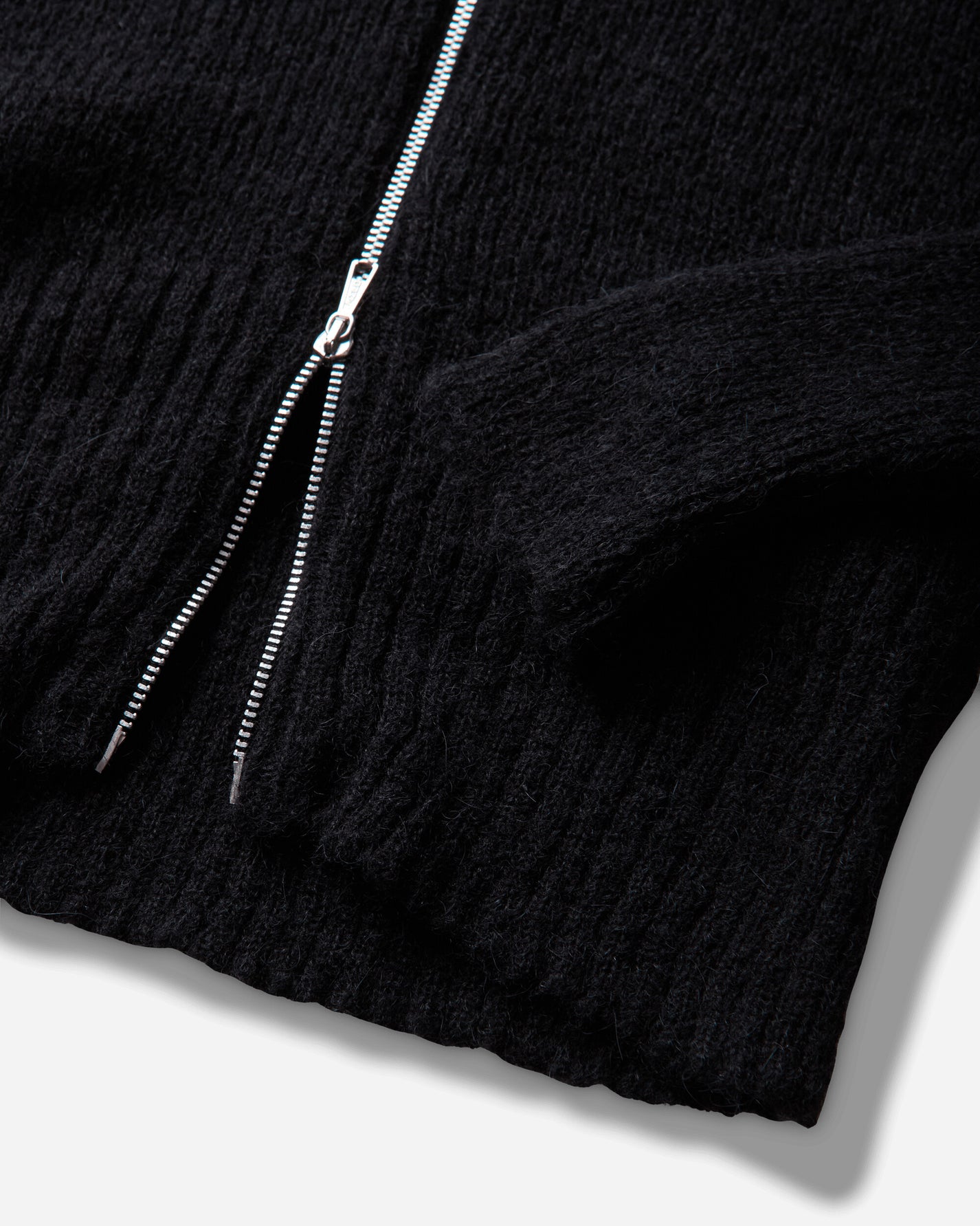 Our Legacy Wmns Compact Hood Black Fuzzy Alpaca Knitwears Cardigans W4243CB 001