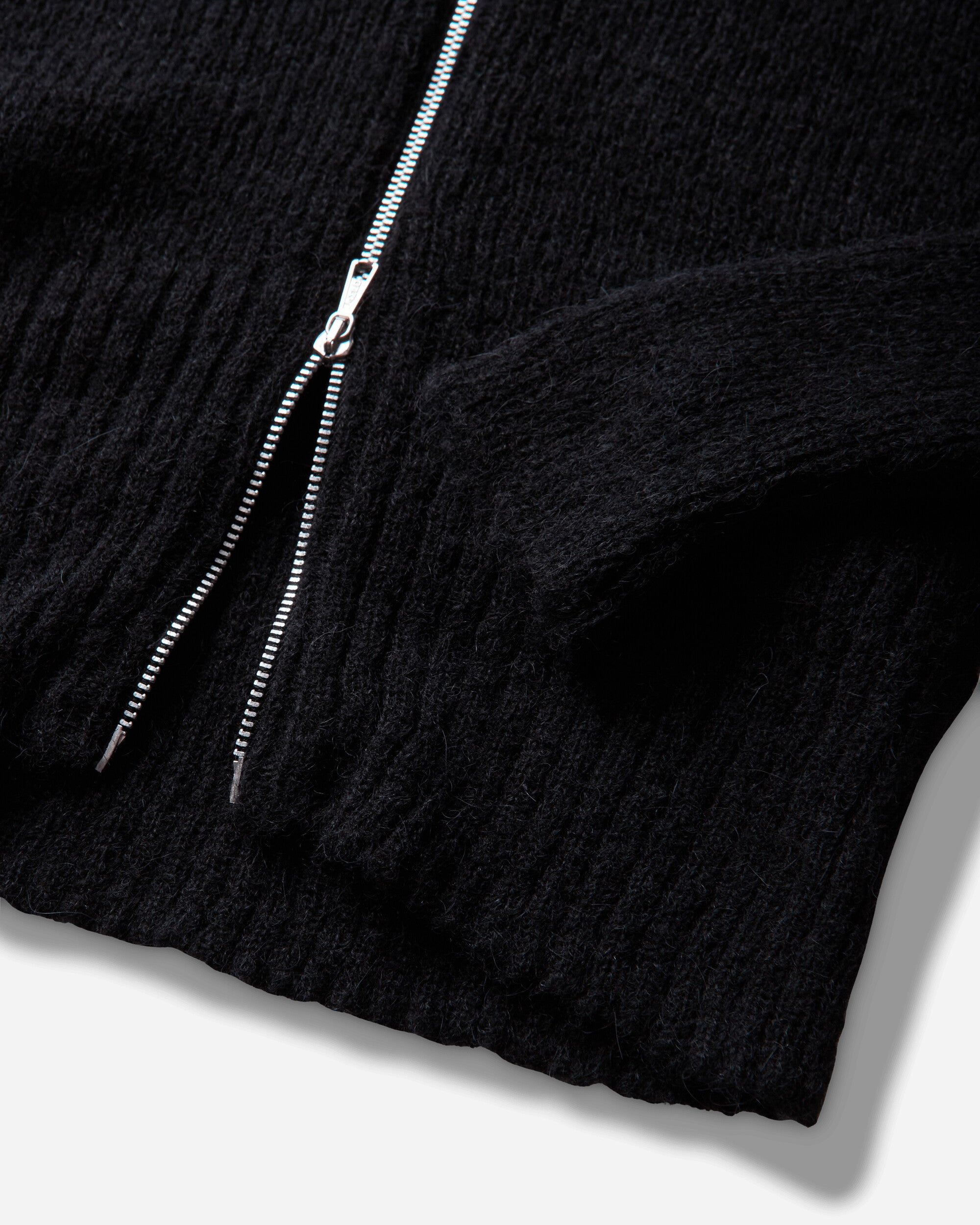 Our Legacy Wmns Compact Hood Black Fuzzy Alpaca Knitwears Cardigans W4243CB 001