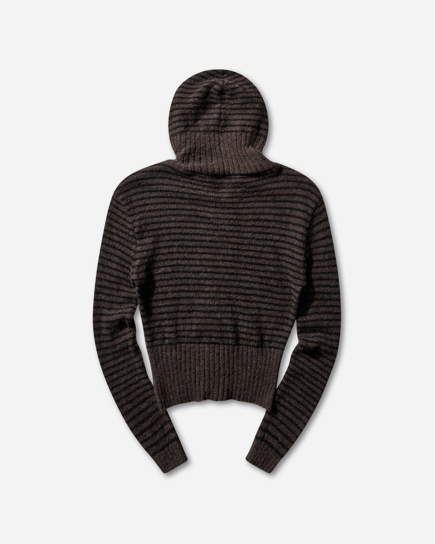 Our Legacy Wmns Compact Hood Dirt Stripe Fuzzy Alpaca Knitwears Cardigans W4253CD 001