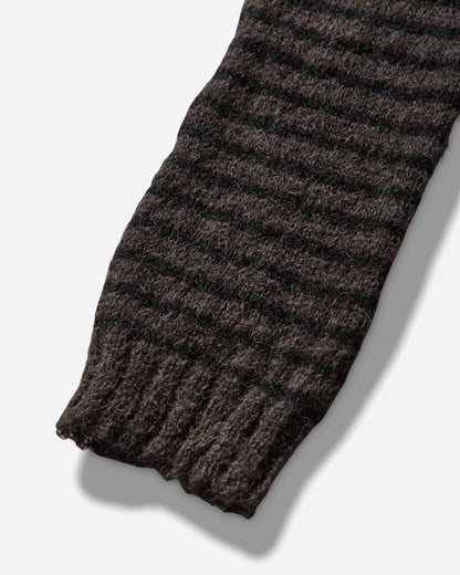 Our Legacy Wmns Compact Hood Dirt Stripe Fuzzy Alpaca Knitwears Cardigans W4253CD 001