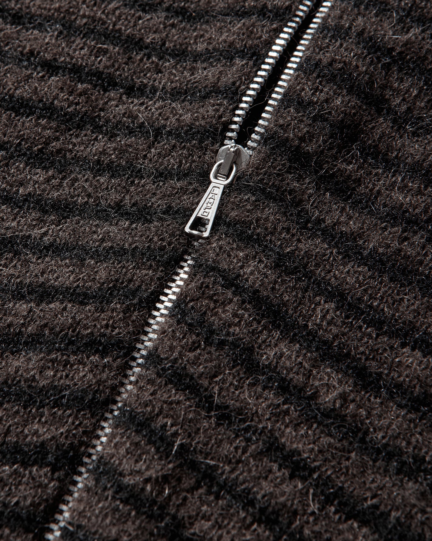 Our Legacy Wmns Compact Hood Dirt Stripe Fuzzy Alpaca Knitwears Cardigans W4253CD 001