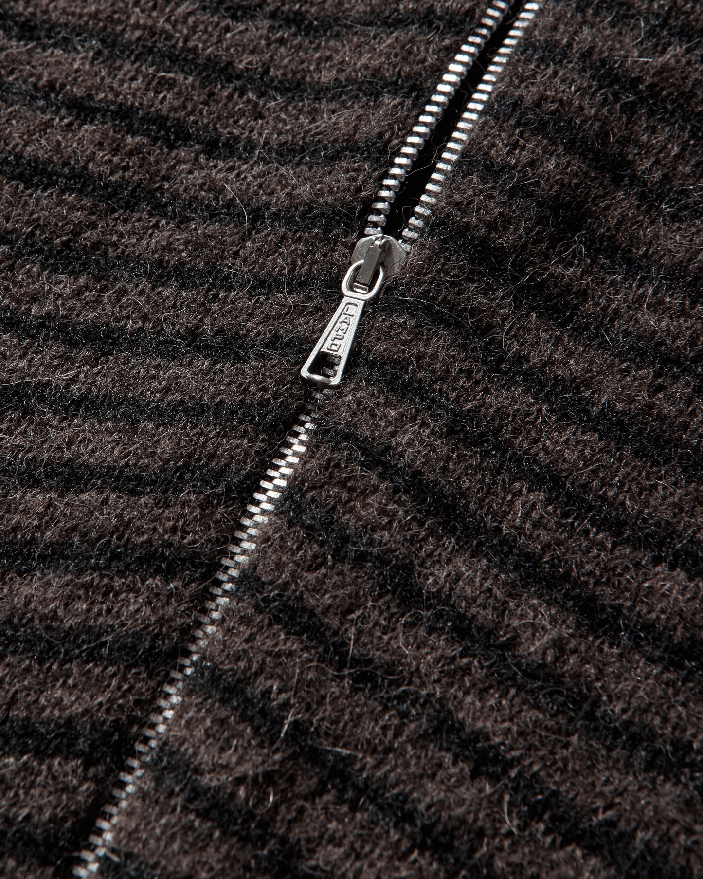Our Legacy Wmns Compact Hood Dirt Stripe Fuzzy Alpaca Knitwears Cardigans W4253CD 001