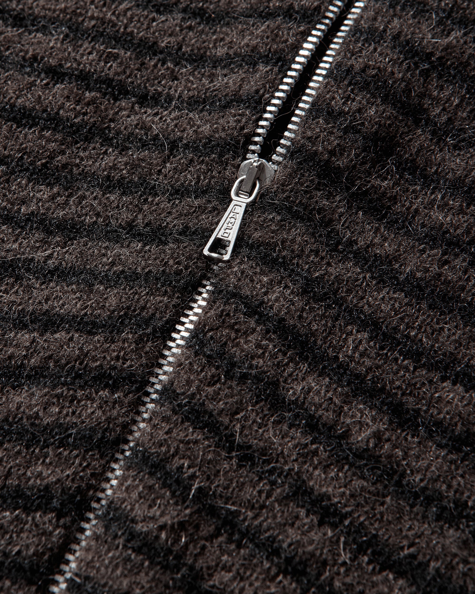 Our Legacy Wmns Compact Hood Dirt Stripe Fuzzy Alpaca Knitwears Cardigans W4253CD 001