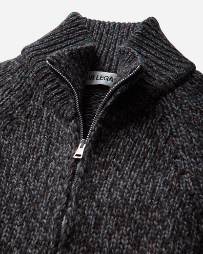 Our Legacy Wmns Flight Zip Cardigan Stately Low Twist Merino Knitwears Cardigans W4263FS 001