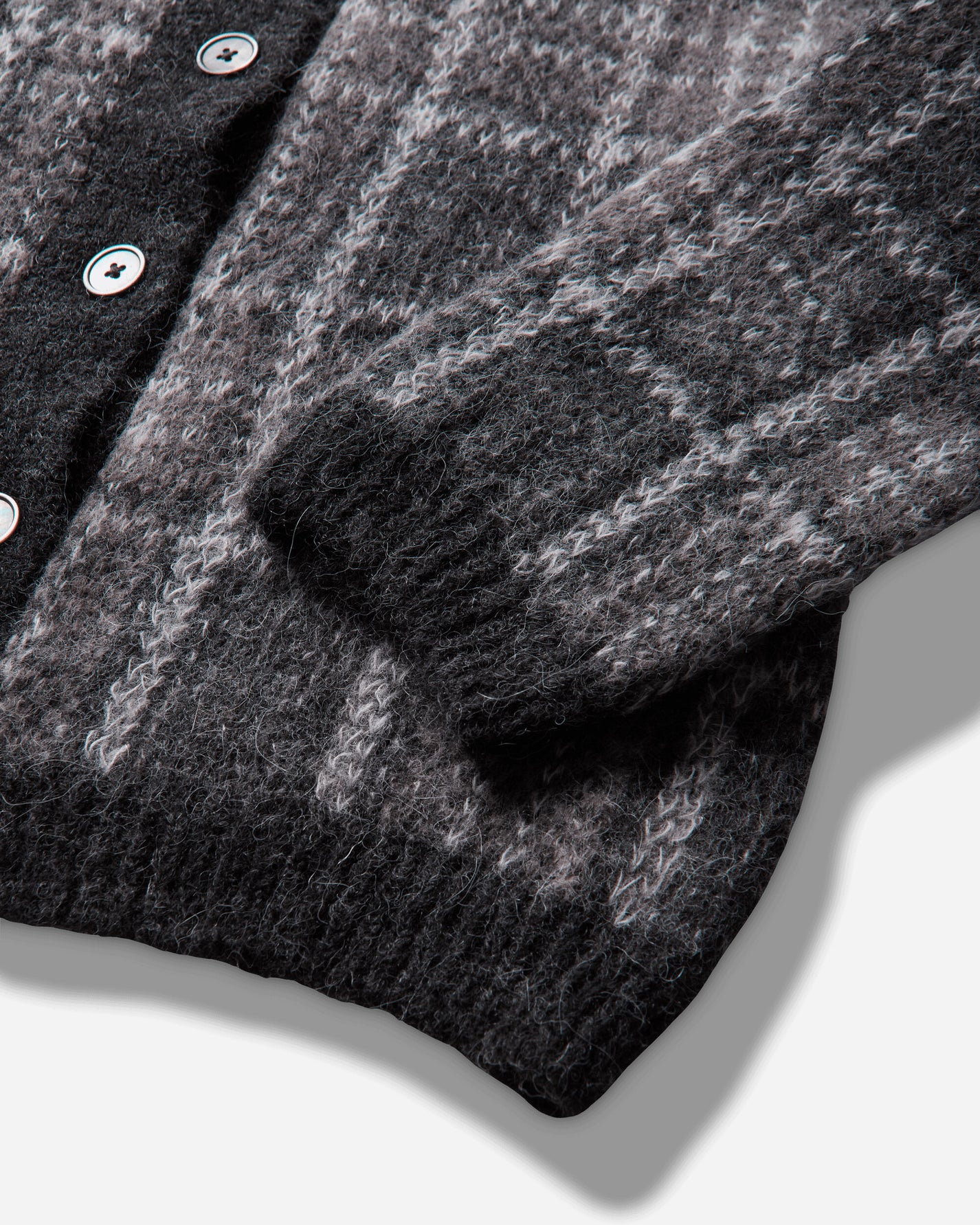 Our Legacy Wmns Mazzy Polo Grand Check Fuzzy Alpaca Knitwears Cardigans W4263MG 001