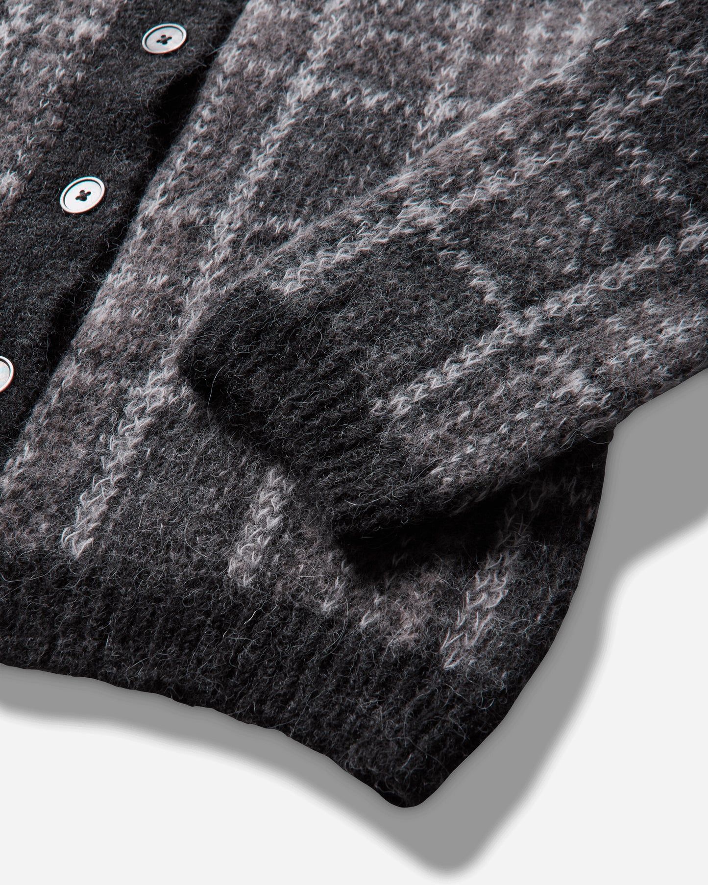 Our Legacy Wmns Mazzy Polo Grand Check Fuzzy Alpaca Knitwears Cardigans W4263MG 001