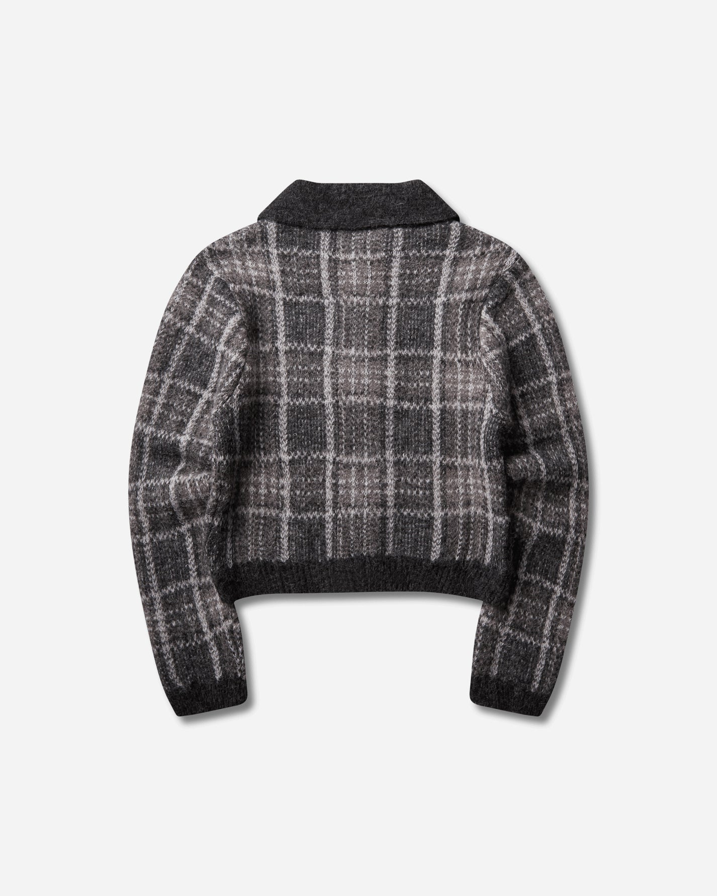 Our Legacy Wmns Mazzy Polo Grand Check Fuzzy Alpaca Knitwears Cardigans W4263MG 001