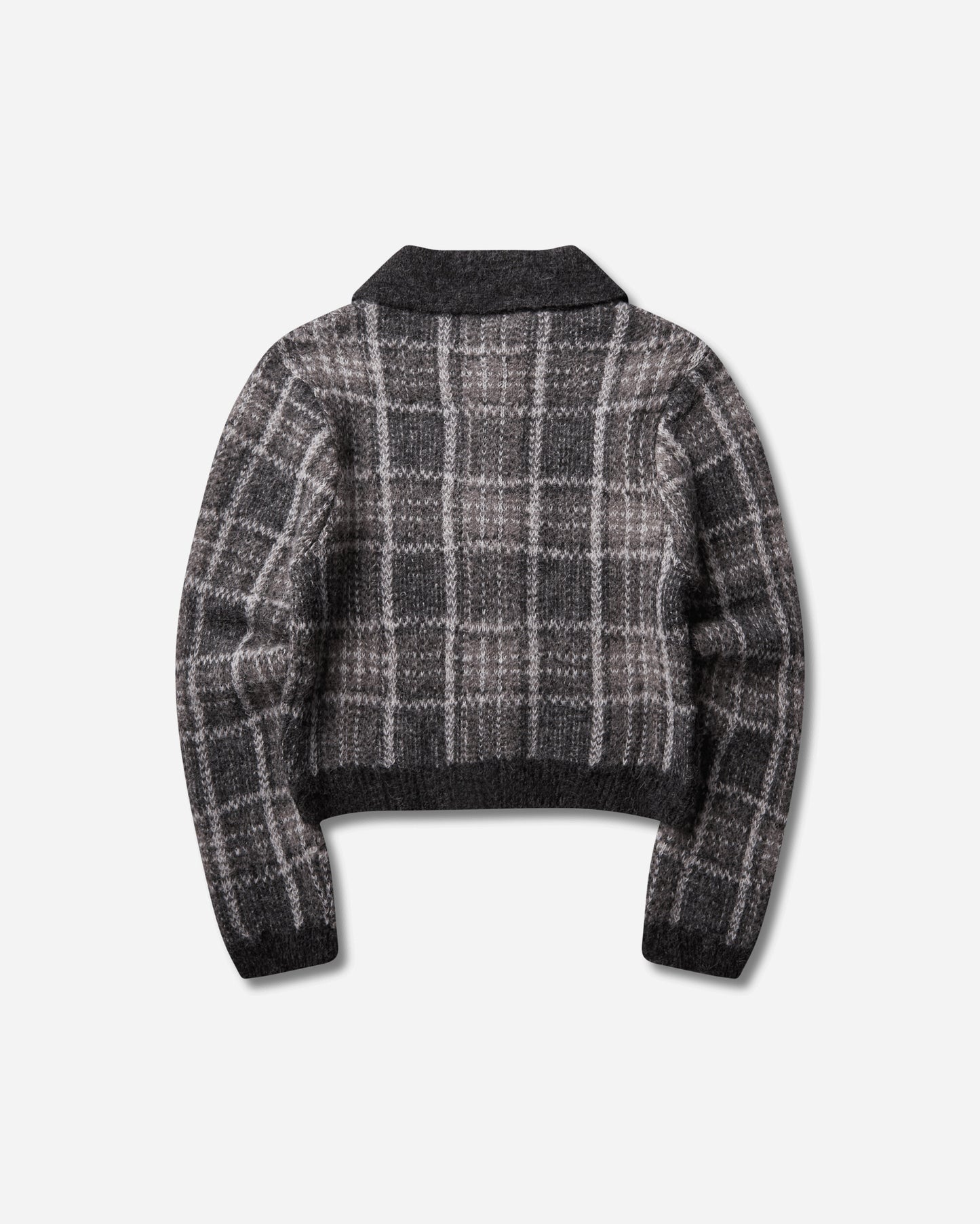 Our Legacy Wmns Mazzy Polo Grand Check Fuzzy Alpaca Knitwears Cardigans W4263MG 001