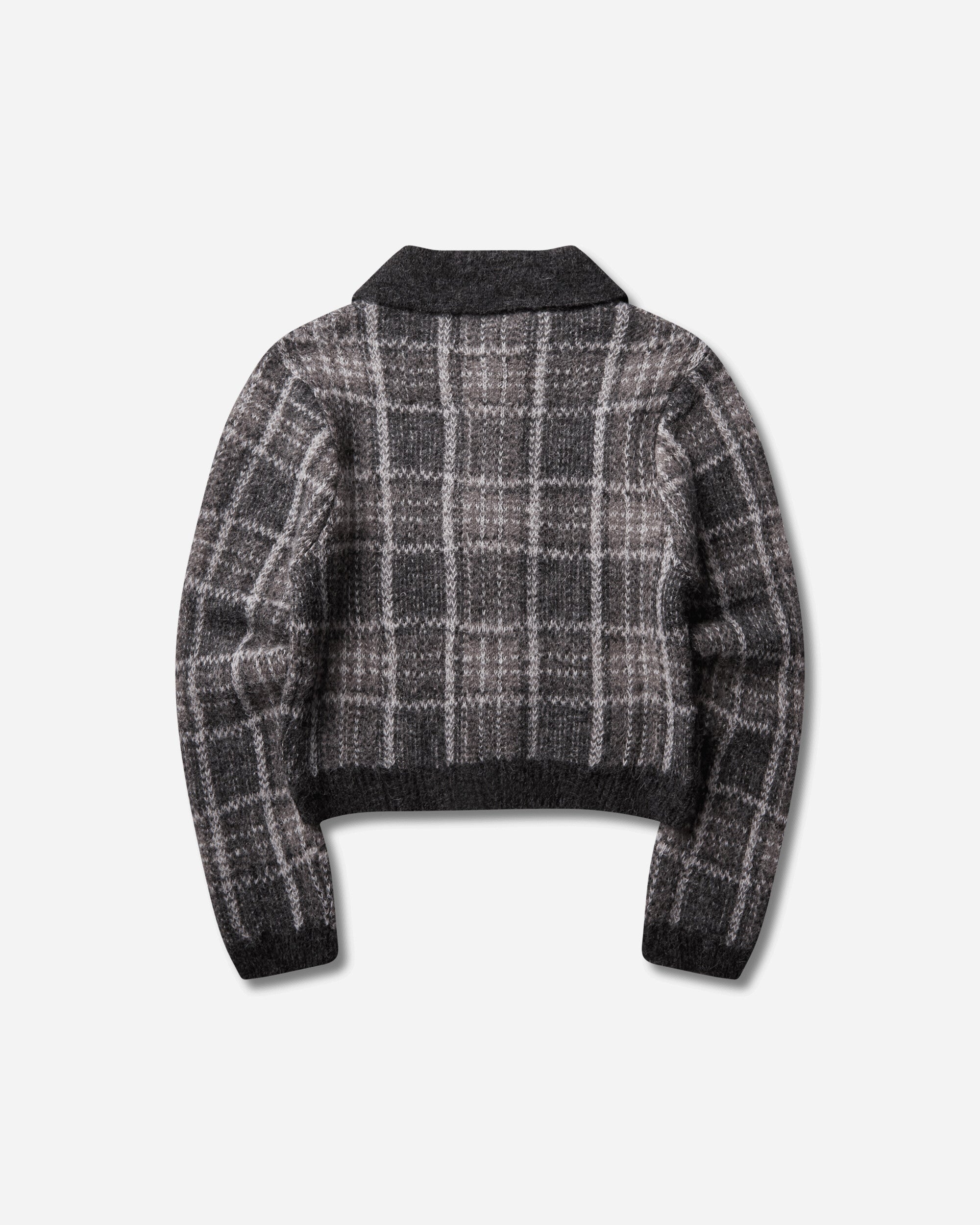 Our Legacy Wmns Mazzy Polo Grand Check Fuzzy Alpaca Knitwears Cardigans W4263MG 001