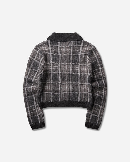 Our Legacy Wmns Mazzy Polo Grand Check Fuzzy Alpaca Knitwears Cardigans W4263MG 001
