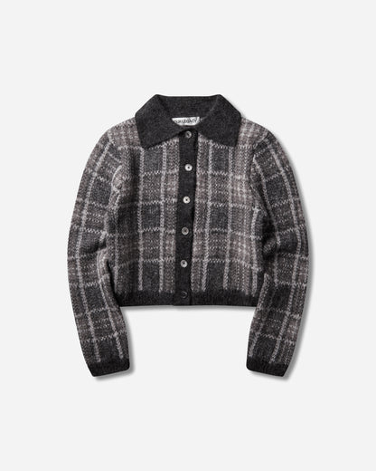 Our Legacy Wmns Mazzy Polo Grand Check Fuzzy Alpaca Knitwears Cardigans W4263MG 001