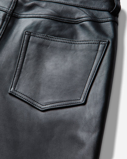 Our Legacy Carlson Cut Whisker Black Buffed Lambskin Pants Casual M2269CW 001