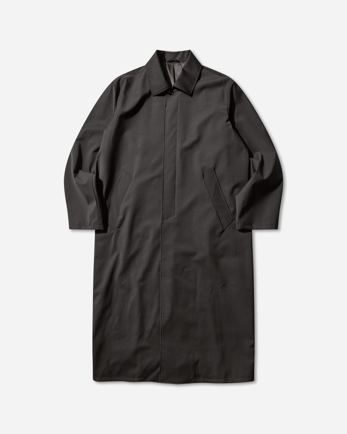 Our Legacy Cloak Carcoat Churchill Stripe Membrane Wool Coats and Jackets Coats M4251CC 001