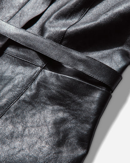 Our Legacy Wmns Concealed Coat Sable Black Fluid Calfskin Coats and Jackets Coats W4259CS 001