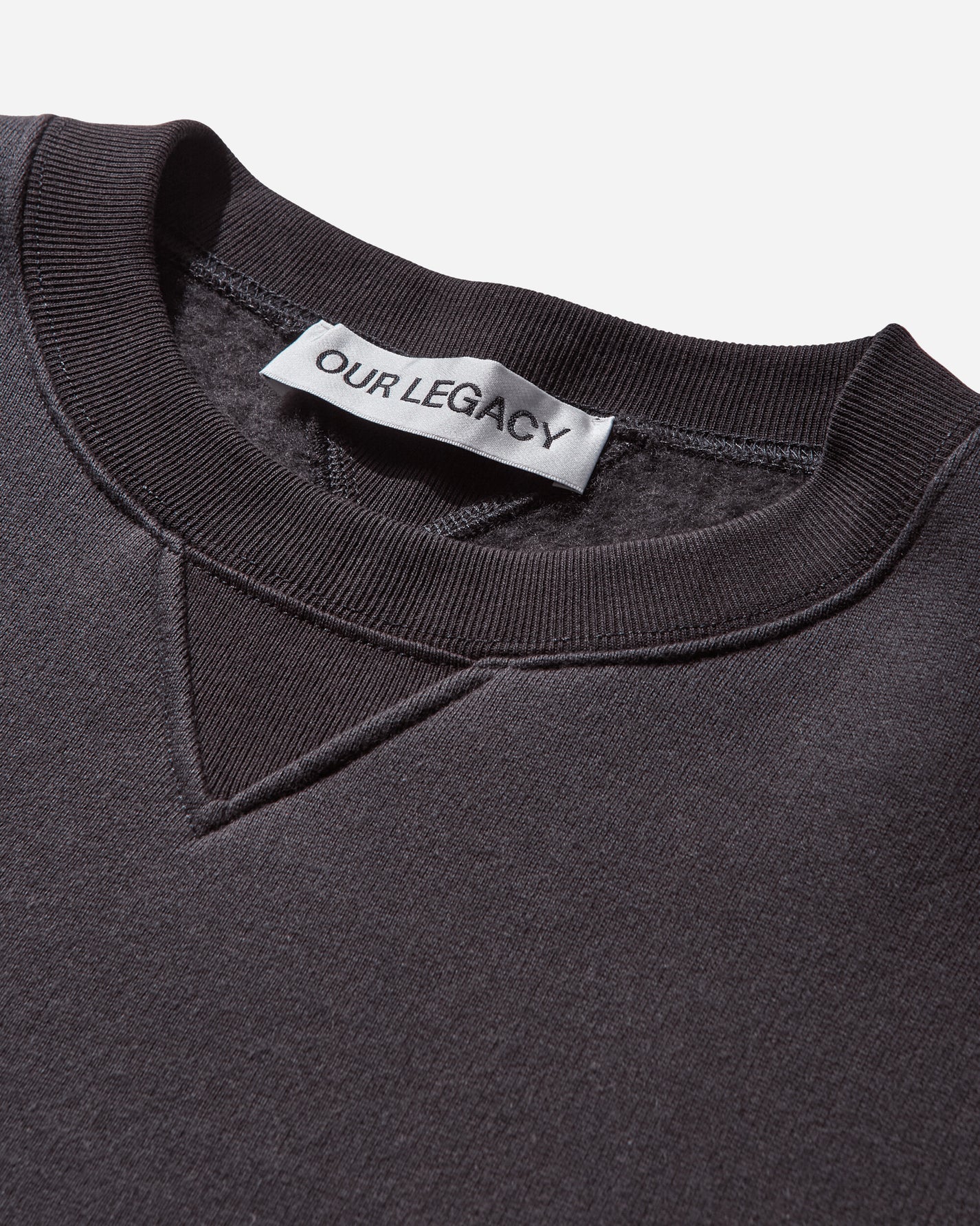 Our Legacy Perfect Sweatshirt Black Bear Wooly Fleece Sweatshirts Crewneck M4256PB 001