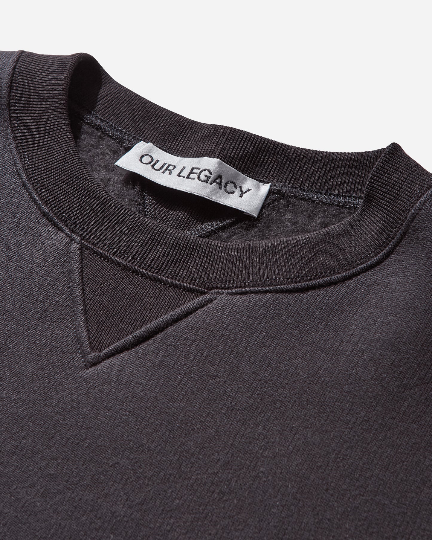 Our Legacy Perfect Sweatshirt Black Bear Wooly Fleece Sweatshirts Crewneck M4256PB 001