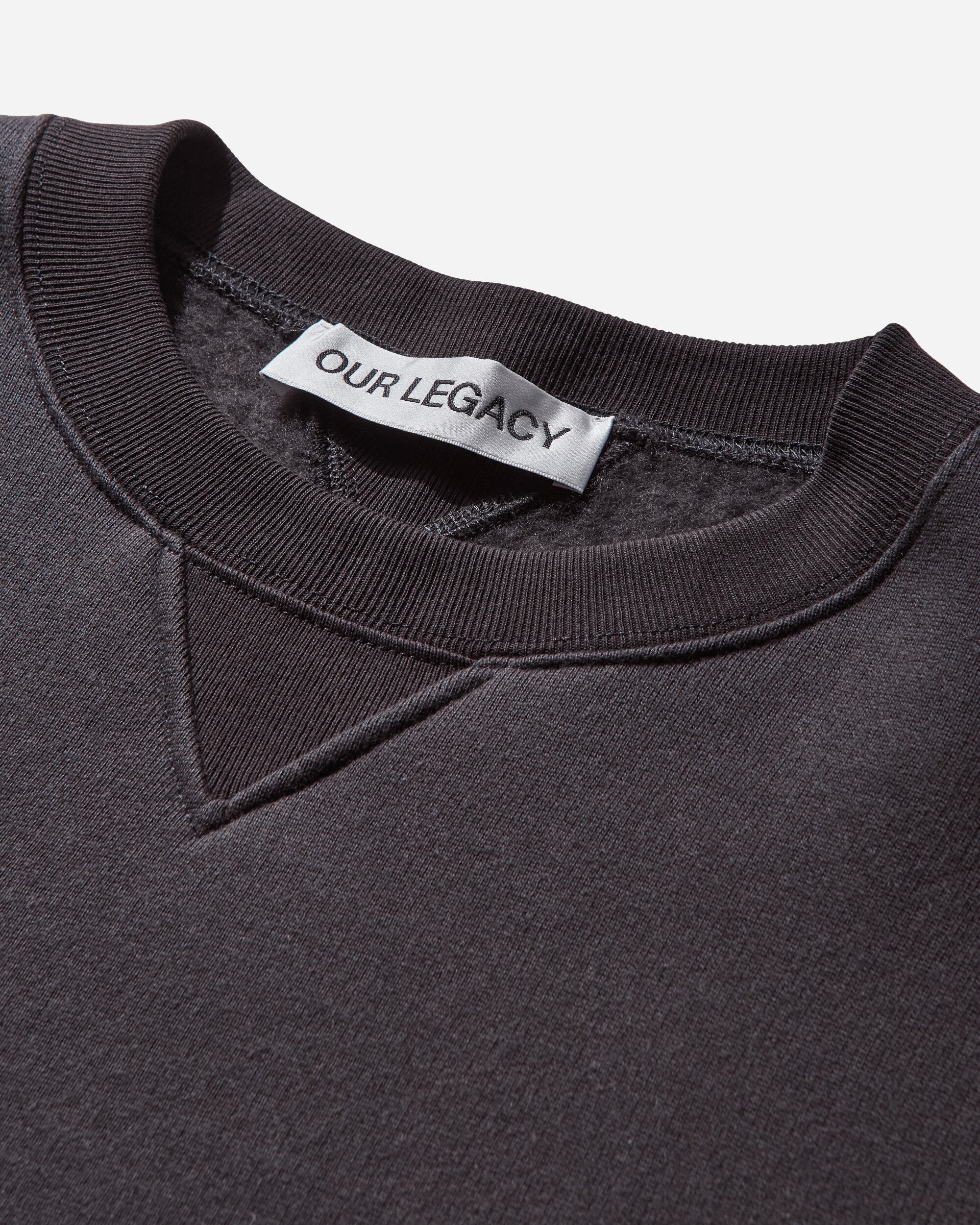 Our Legacy Perfect Sweatshirt Black Bear Wooly Fleece Sweatshirts Crewneck M4256PB 001