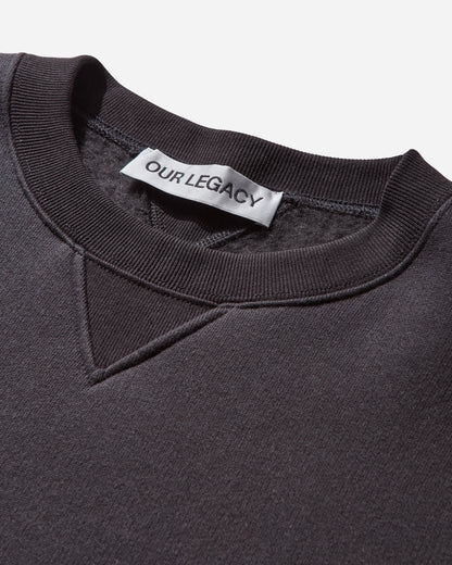 Our Legacy Perfect Sweatshirt Black Bear Wooly Fleece Sweatshirts Crewneck M4256PB 001