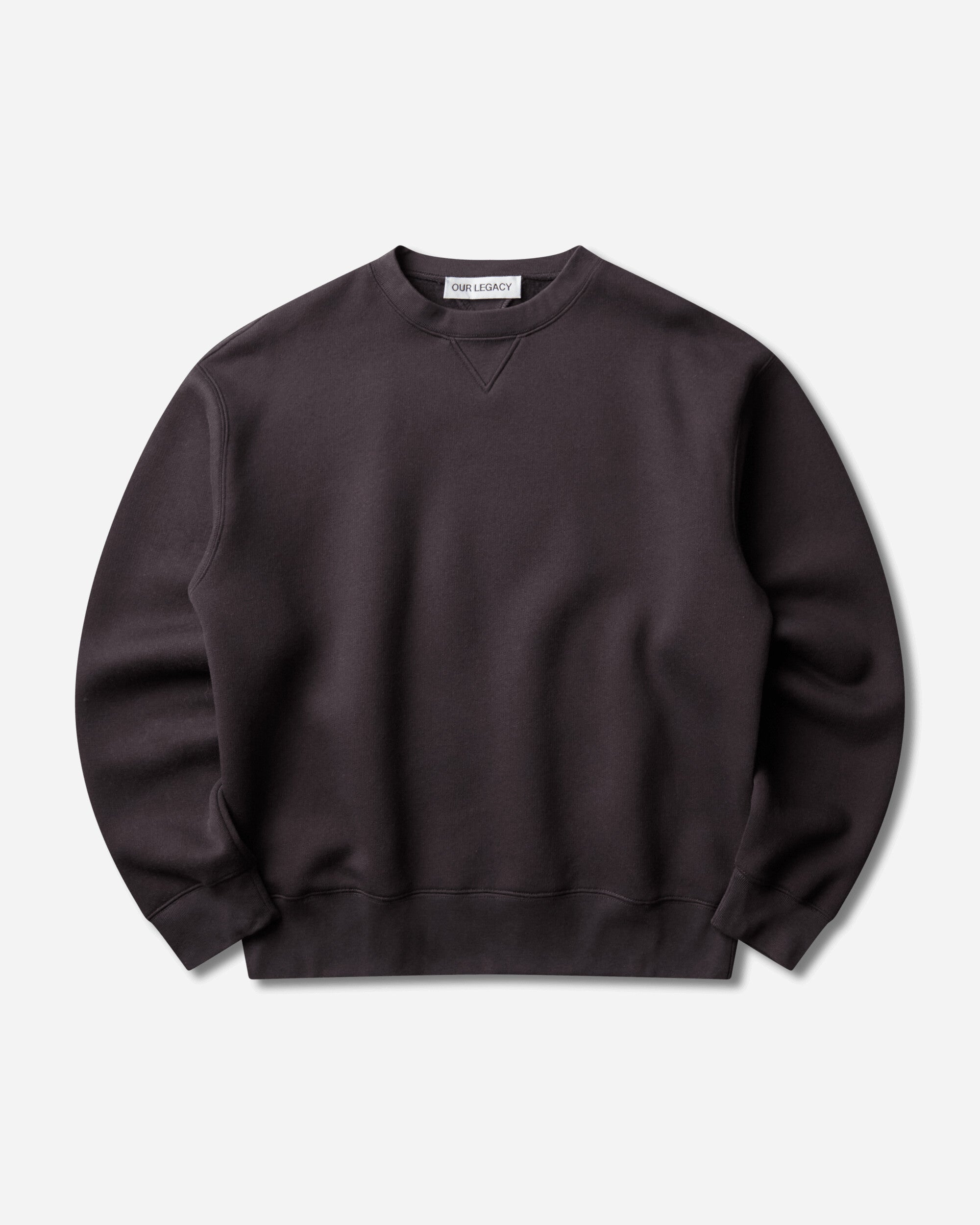 Our Legacy Perfect Sweatshirt Black Bear Wooly Fleece Sweatshirts Crewneck M4256PB 001