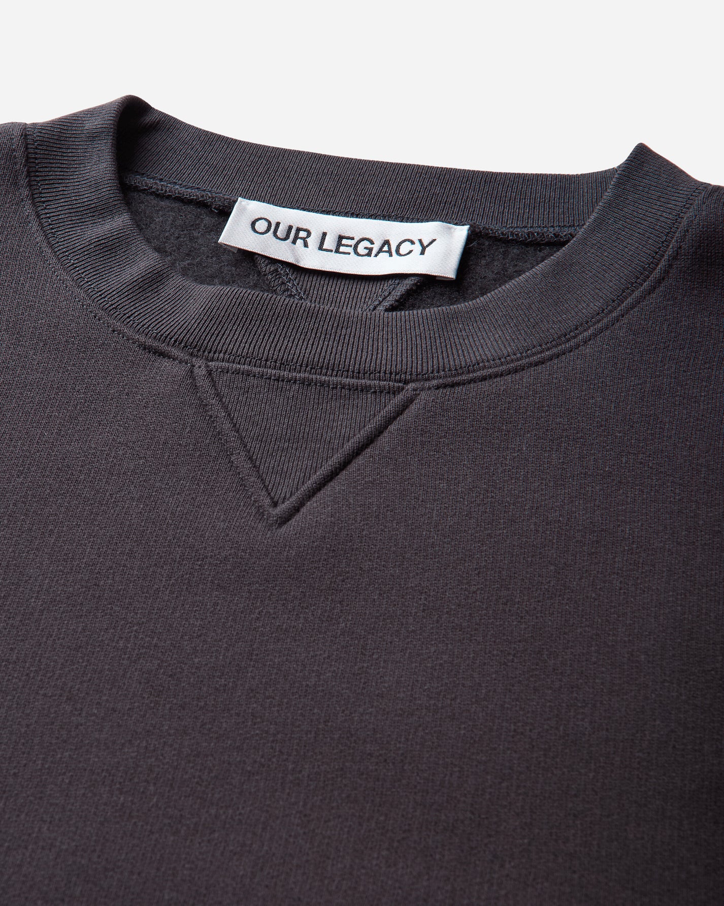Our Legacy Perfect Sweatshirt Black Bear Wooly Fleece Sweatshirts Crewneck M4256PB 001