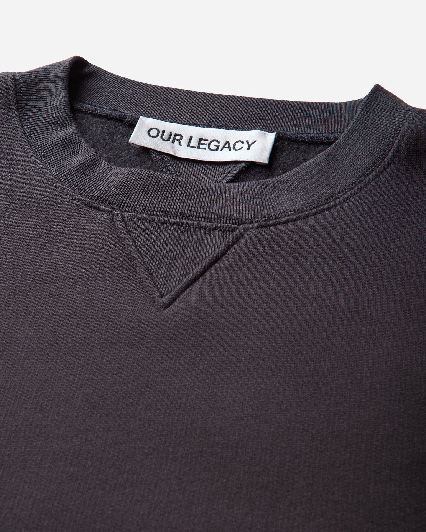 Our Legacy Perfect Sweatshirt Black Bear Wooly Fleece Sweatshirts Crewneck M4256PB 001