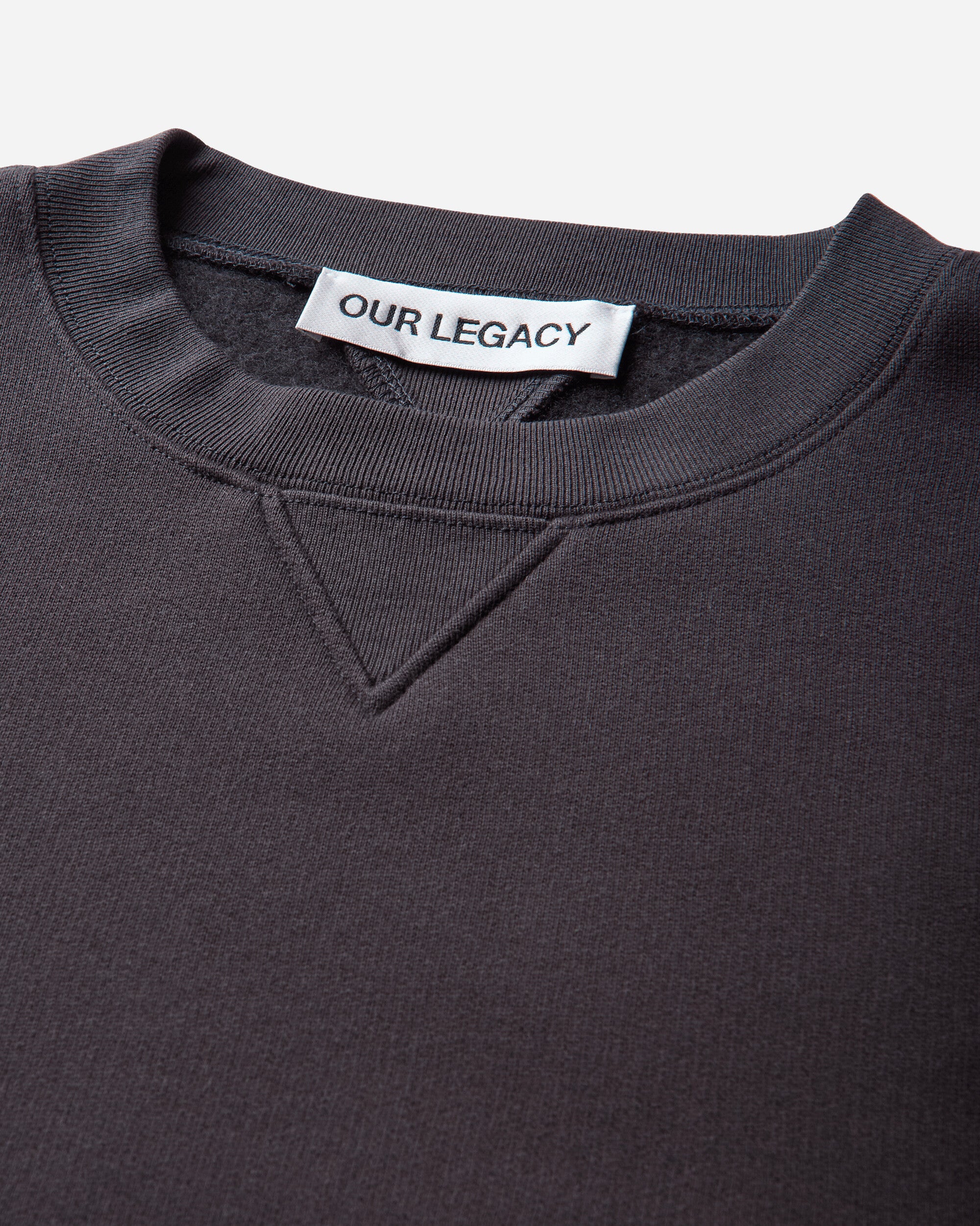 Our Legacy Perfect Sweatshirt Black Bear Wooly Fleece Sweatshirts Crewneck M4256PB 001