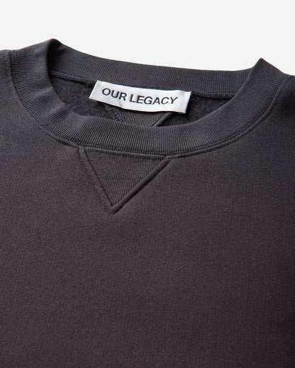 Our Legacy Perfect Sweatshirt Black Bear Wooly Fleece Sweatshirts Crewneck M4256PB 001