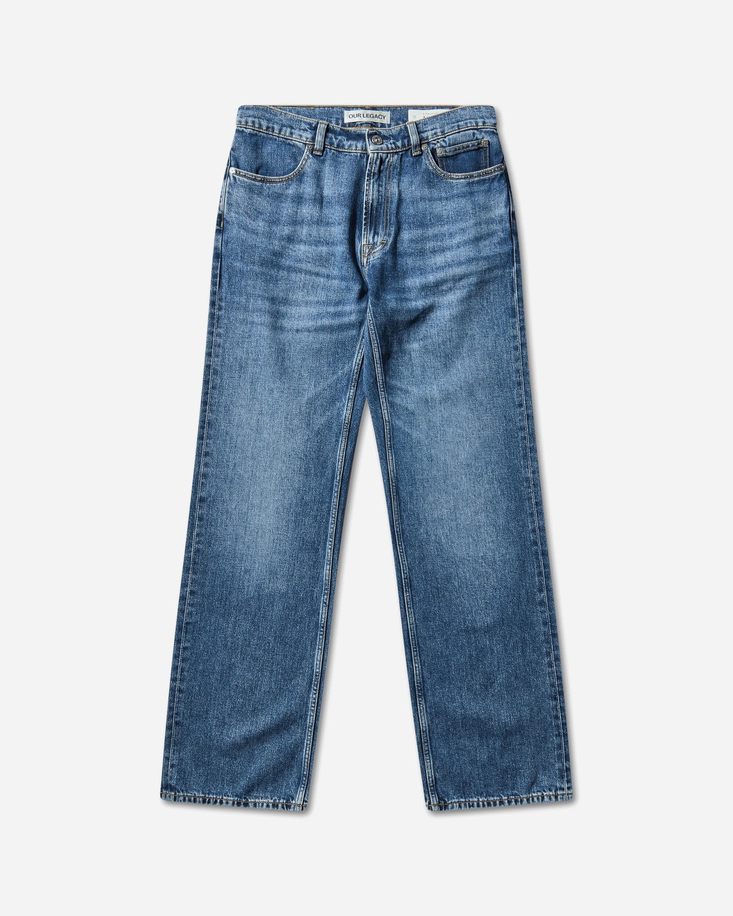 Our Legacy Carlson Cut Rodeo Wash Broken Twill Pants Denim M4255RR 001