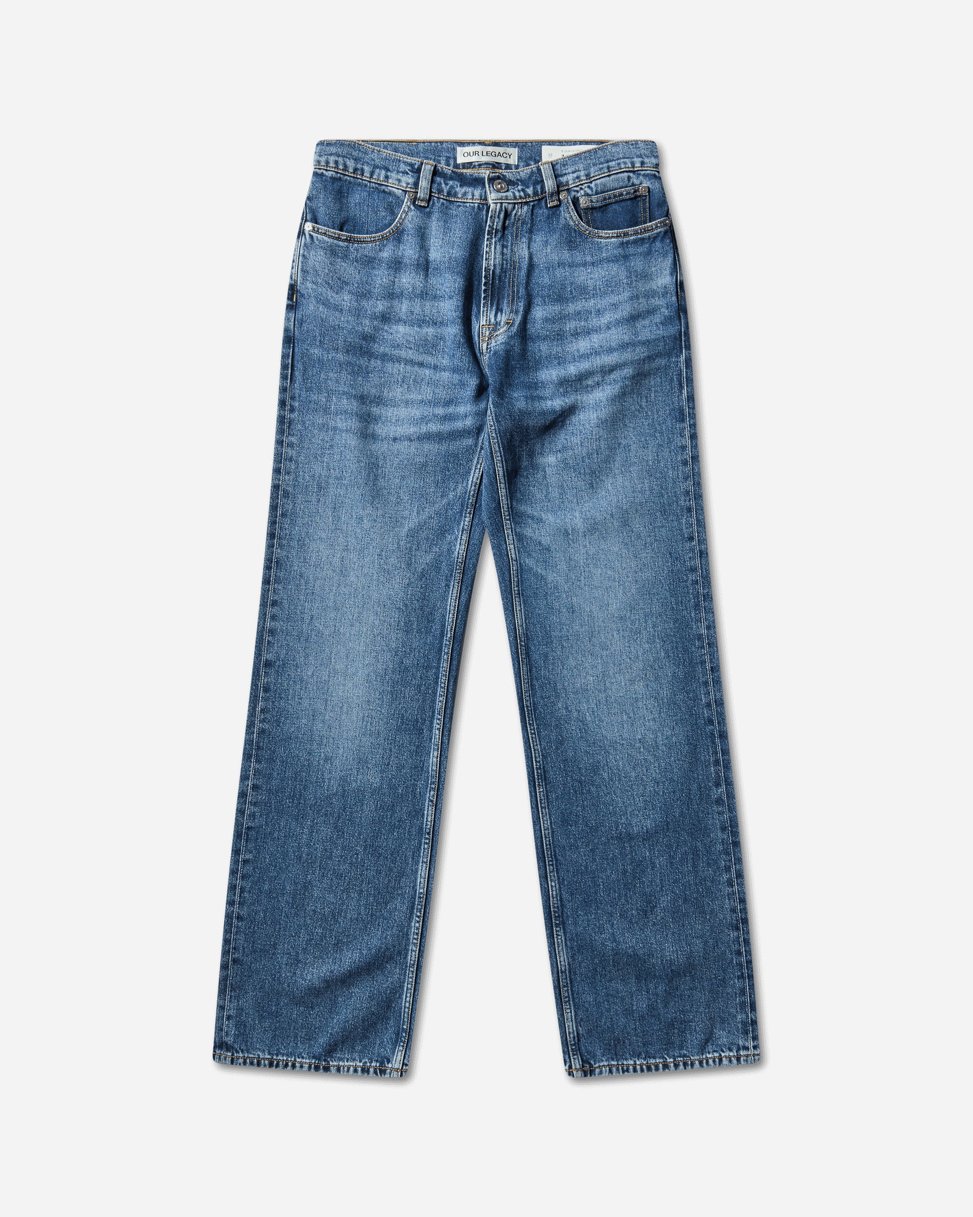 Our Legacy Carlson Cut Rodeo Wash Broken Twill Pants Denim M4255RR 001