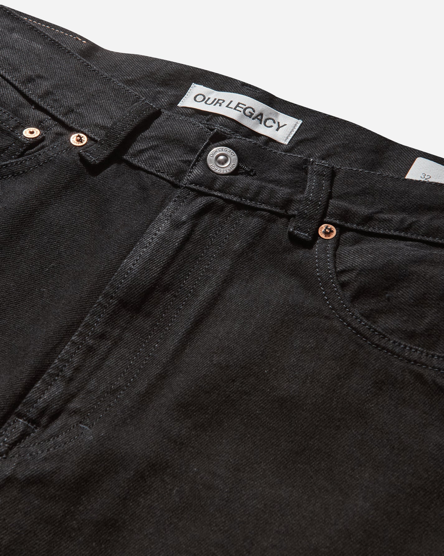 Our Legacy Third Cut Black Selvedge Pants Denim M2255TCB 001