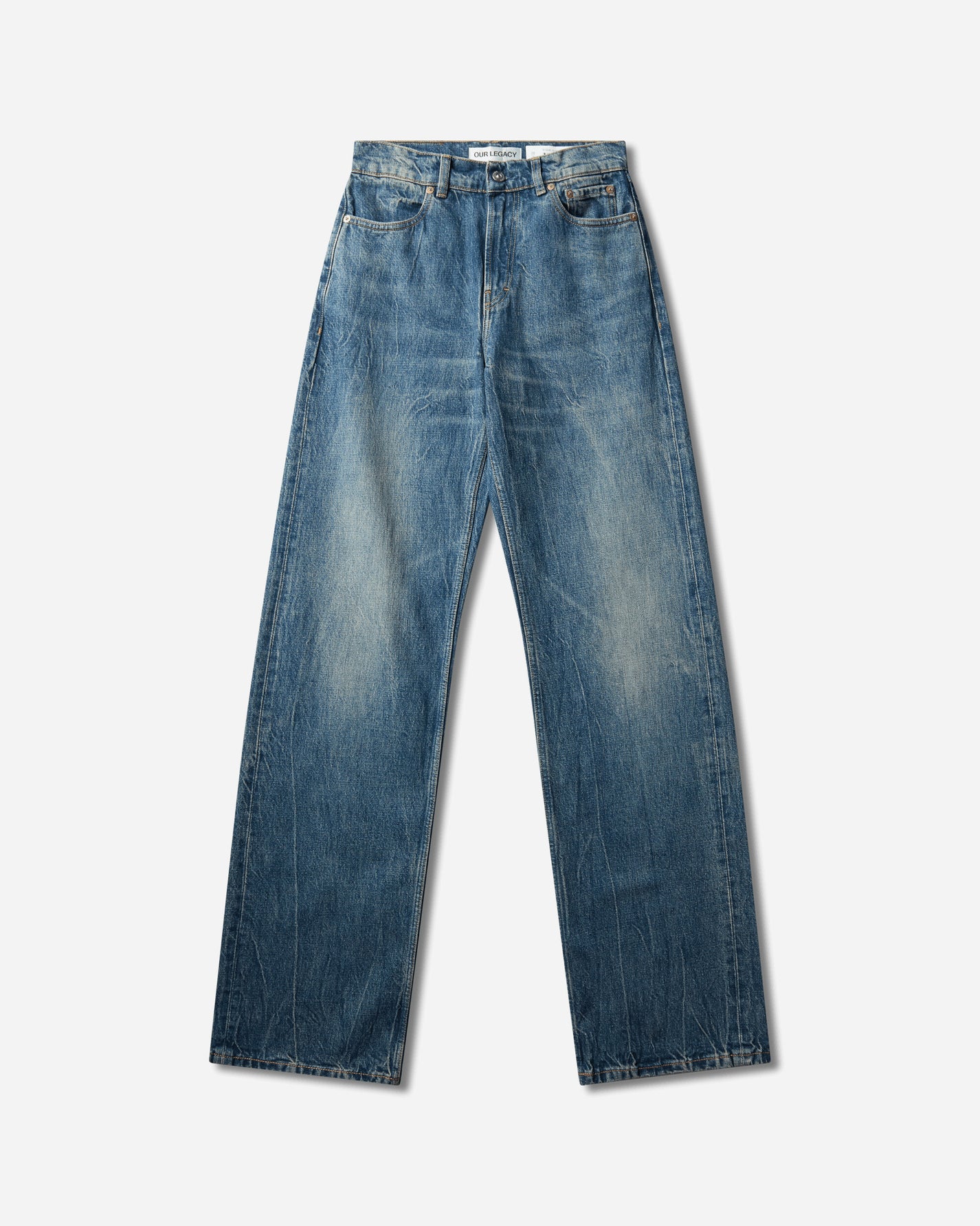Our Legacy Wmns Wata Cut River Blue Wash Pants Denim W4265WR 001